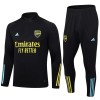 Arsenal Quarter Zip Tute Felpe da Allenamento 2023-24 Nera per Uomo